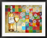 Framed Wine With White Squares