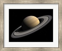 Framed Artist's concept of Saturn