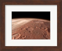 Framed Heavily Cratered Highlands on the Surface of Mars