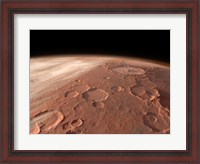 Framed Heavily Cratered Highlands on the Surface of Mars