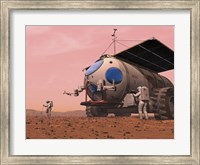 Framed Artist's Concept of How a Martian Motorhome Might be Realized