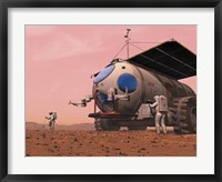 Framed Artist's Concept of How a Martian Motorhome Might be Realized