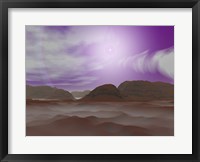 Framed Artist's concept of the Atmosphere on Pluto