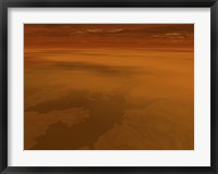 Framed Artist's concept of the Surface of Saturn's Moon Titan