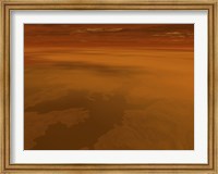 Framed Artist's concept of the Surface of Saturn's Moon Titan
