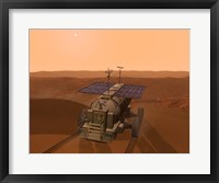 Framed Artist's Concept of a Martian Rover