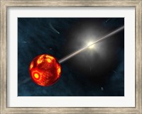 Framed Artist's Concept of the Formation of the Solar System