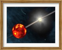 Framed Artist's Concept of the Formation of the Solar System