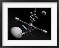 Framed Artist's Concept of a Lunar Cycler