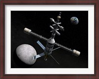 Framed Artist's Concept of a Lunar Cycler