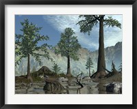 Framed First Trees Begin to Populate Earth near the end of the Devonian Period