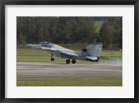 Framed Slovak Air Force MiG-29AS Fulcrum Landing on the Runway