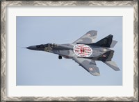 Framed MiG-29 Fulcrum of the Polish Air Force in Flight