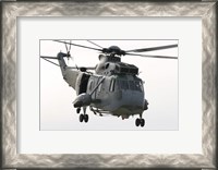 Framed SH-3D Sea King Helicopter of the Spanish Navy