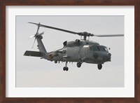 Framed SH-60B Seahawk of the Spanish Navy in Flight Over Rota, Spain