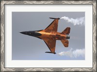 Framed Dutch Air Force F-16A During a Flight Demonstration