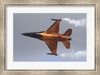 Framed Dutch Air Force F-16A During a Flight Demonstration