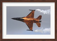 Framed Dutch Air Force F-16A During a Flight Demonstration