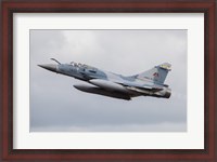 Framed French Air Force Mirage 2000C Fighter Jet