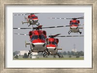 Framed Indian Air Force Dhruv Helicopters