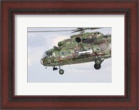 Framed Slovak Air Force Mi-17 Hip in digital camouflage