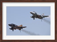 Framed Last Two Operational F-4F Phantom's of the German Air Force