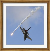 Framed F-16AM Fighting Falcon spitting Flare