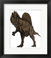 Framed Oxalaia Dinosaur from the Late Cretaceous Period