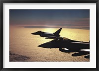 Framed Two German Air Force Eurofighter Typhoon's over France