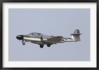 Framed Gloster Meteor Historic Jet of the Royal Air Force