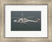 Framed Sea Lynx helicopter of the Portuguese Navy
