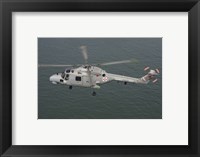 Framed Sea Lynx helicopter of the Portuguese Navy