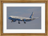 Framed Boeing C-32A of the 89th Airlift Wing, in Flight over Germany