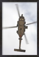 Framed US Navy MH-60R Seahawk in Flight Over Coroando, California