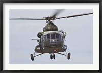 Framed Czech Air Force Mi-171 Hip Helicopter