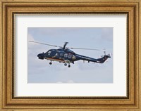 Framed Sea Lynx Helicopter of the German Navy with 100th Anniversary Markings