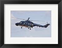 Framed Sea Lynx Helicopter of the German Navy with 100th Anniversary Markings