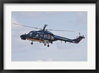 Framed Sea Lynx Helicopter of the German Navy with 100th Anniversary Markings