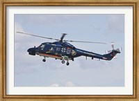 Framed Sea Lynx Helicopter of the German Navy with 100th Anniversary Markings