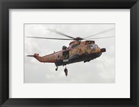 Framed German WS-1 Sea King during a Fast-roping Exercise