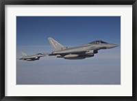 Framed Pair of Eurofighter Typhoon Aircraft of the German Air Force