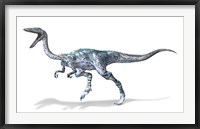 Framed 3D Rendering of a Coelophysis Rinosaur