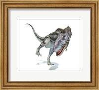 Framed Majungasaurus Dinosaur on White Background