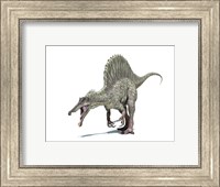 Framed 3D Rendering of a Spinosaurus Dinosaur