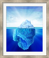 Framed Solitary Iceberg in the Sea