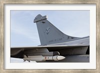 Framed MICA Missile Under the Wing of a French Air Force Rafale Aircraft