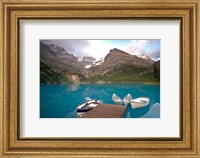 Framed British Columbia, Yoho NP, Boats on Lake Ohara