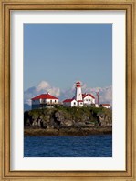 Framed Canada, British Columbia Green Island Lighthouse