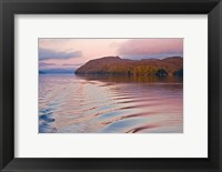 Framed Canada, British Columbia, Calvert Island, Boat wake