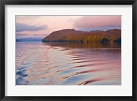 Framed Canada, British Columbia, Calvert Island, Boat wake